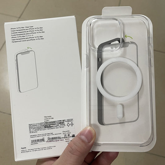 Phone Case Transparent Magnetic Hard Case
